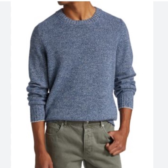 Saks Fifth Avenue Wool Men's Blue Sweater